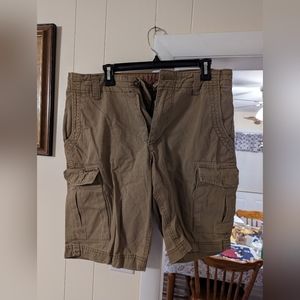 Men's red camel shorts